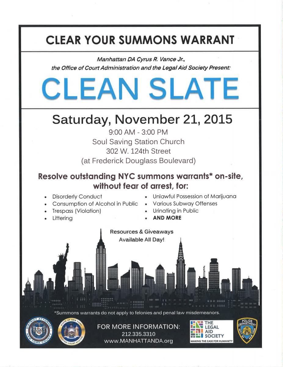 Clean Slate Flyer